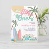 ガールザビッグワンサーフィン1st誕生日パーティー 招待状 (スタンド正面)