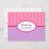 ガールシェフカップケーキつや消しベーキング誕生日パーティー 招待状 (裏面)