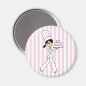 ガールシェフプリント マグネット (正面/裏面)