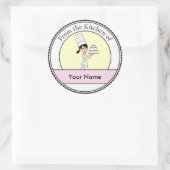 ガールシェフプリント ラウンドシール (バッグ)