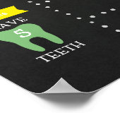 ガールシャルボードファースト誕生日マイルストーン ポスター (角)