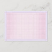 ガールシャワーEn用ベビーかわいい紫色のクマの本 エンクロージャーカード (裏面)