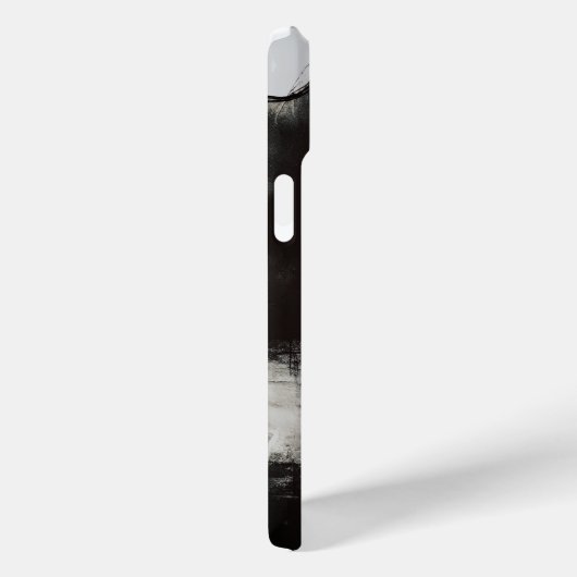 ガールシルエット風光明媚なモノクロフォトアート Case-Mate iPhoneケース (裏面 / 右)