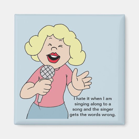 ガールシンガーマグネット マグネット (正面)