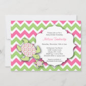 ガールシータートルズベビーシャワー招待状マザーベビー 招待状 (正面)