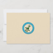 ガールシータートルベビーシャワー招待状PURP （ホヌ） 04A 招待状 (裏面)