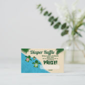 ガールシータートルホヌファミリーおむつラッフルチケット エンクロージャーカード (スタンド正面)