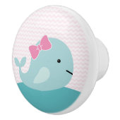 ガールシーライフクジラ子供部屋引き出しプルノブ セラミックノブ (右)