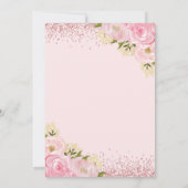 ガールジャングルサファリアニマルズバラ金ゴールドフローラベビー サンキューカード (裏面)