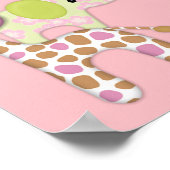 ガールジャングルサファリベイビーシャワーバナー ポスター (角)