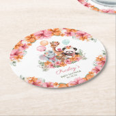 ガールジャングルサファリ ラウンドペーパーコースター (アングル)