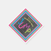 ガールジャンプバースデーパーティートランポリンバウンスハウス スタンダードカクテルナプキン (角)