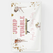 ガールジャンプ&タンブル体操バースデーパーティー 横断幕 (縦)