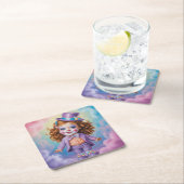 ガールジンジャーピエロコースターセット スクエアペーパーコースター (インサイチュ)