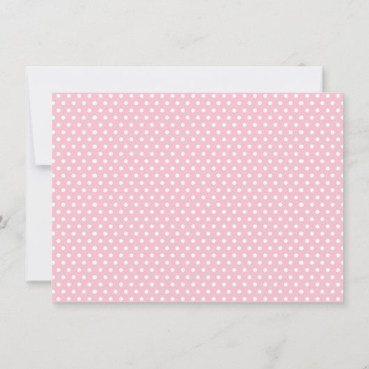 ガールスウィートエレファントベビーシャワー招待状 招待状 (裏面)