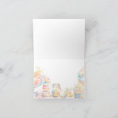 ガールスウィートワンスウィートトリートファースト誕生日 サンキューカード (内部)