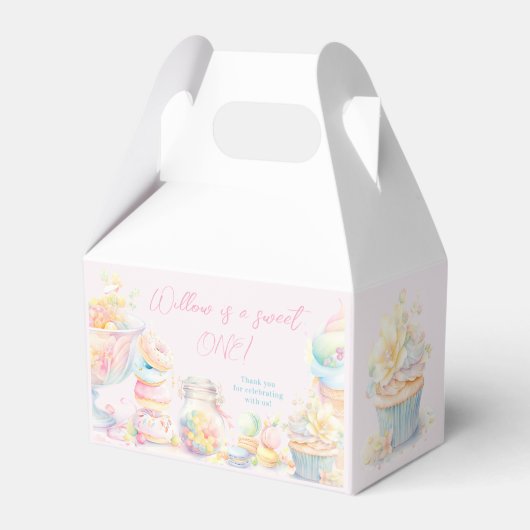 ガールスウィートワンファースト誕生日 フェイバーボックス (正面サイド)