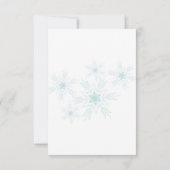 ガールスウィート16冬凍っていワンダーランド誕生日 招待状 (裏面)