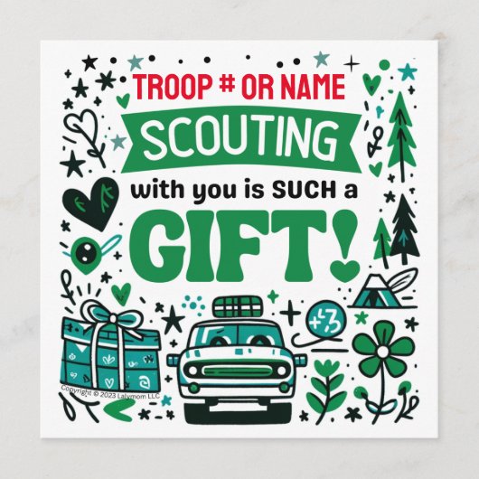 ガールスカウティング部隊ホリデーカード プログラム (正面)