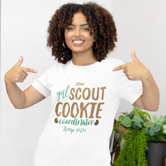ガールスカウトのクッキーコーディネーター・ボランティア用カスタムTシャツ Tシャツ