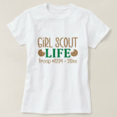 ガールスカウトの思い出 Tシャツ (デザイン正面)