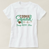 ガールスカウトクッキー班カスタム Tシャツ (デザイン正面)