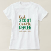 ガールスカウトクッキー販売員カスタム Tシャツ (デザイン正面)