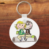 ガールスカウトジュニアブラウニーアウトドア キーホルダー (正面)