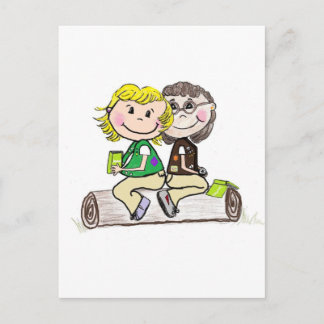 ガールスカウトジュニアブラウニーアウトドア ポストカード