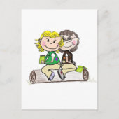 ガールスカウトジュニアブラウニーアウトドア ポストカード (正面)