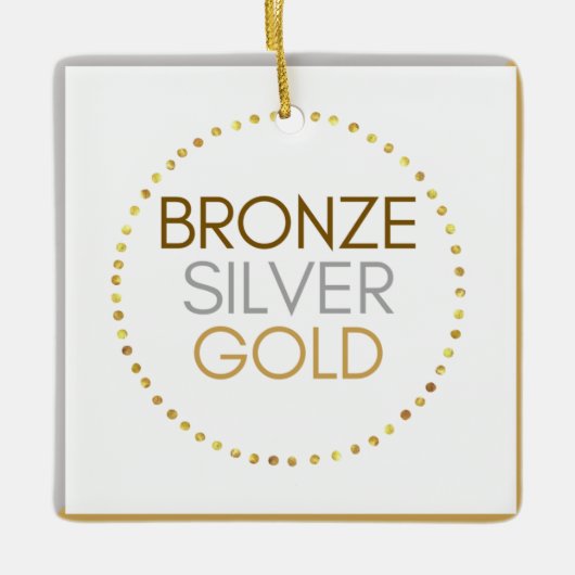 ガールスカウトトリプルメタルクリスマスオーナメント セラミックオーナメント (正面)