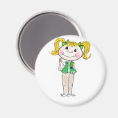 ガールスカウト保ジュニアの約束 マグネット (正面/裏面)