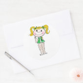 ガールスカウト保ジュニアの約束 ラウンドシール (封筒)