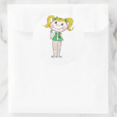 ガールスカウト保ジュニアの約束 ラウンドシール (バッグ)