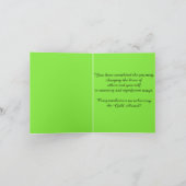 ガールスカウト名誉賞受賞 カード (内部)