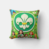 ガールスカウト名誉 クッション (正面)