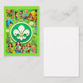 ガールスカウト名誉 ノートカード (正面/裏面)