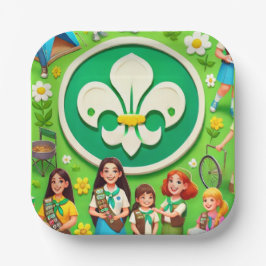 ガールスカウト名誉 ペーパープレート