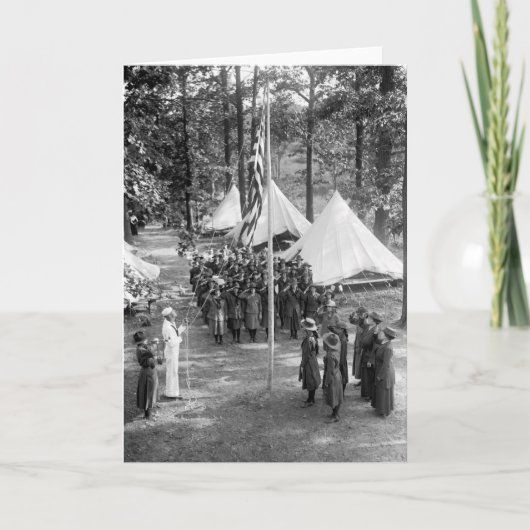 ガールスカウト国旗： 1919 カード (正面)