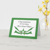 ガールスカウト賞主人賞スターおめでとう カード (黄色い花)