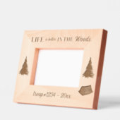 ガールスカウト ライフ イズ ベター イン ザ ウッズ カスタム レーザー彫刻フレーム (左)