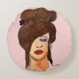 ガールスケッチ ラウンドクッション