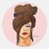 ガールスケッチ ラウンドシール (正面)