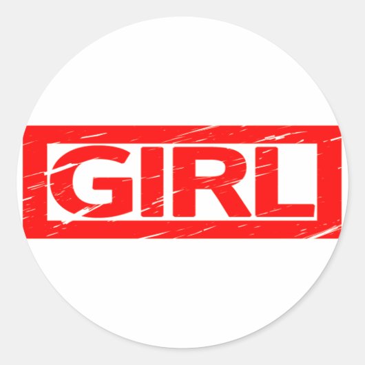 ガールスタンプ ラウンドシール (正面)