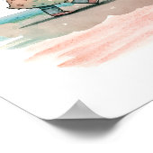 ガールスターズウォーターカラー子供部屋ウォールアート ポスター (角)