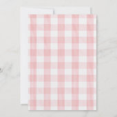 ガールストロベリーベリー最初の誕生日パーティー 招待状 (裏面)