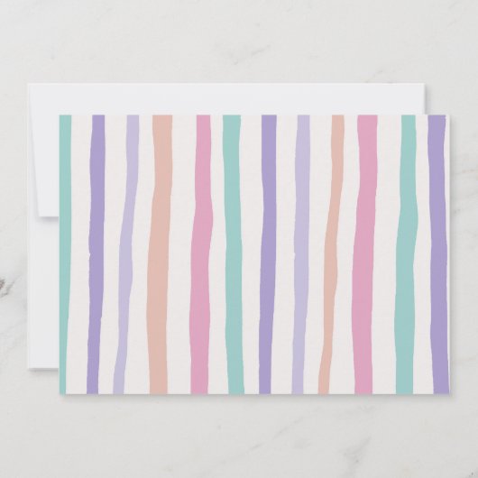 ガールストンプチョンプ&ロア恐竜の誕生日写真 招待状 (裏面)