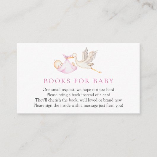 ガールストークブックベビー挿入カード エンクロージャーカード (正面)