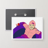 ガールスノウチューブ 缶バッジ (正面/裏面)