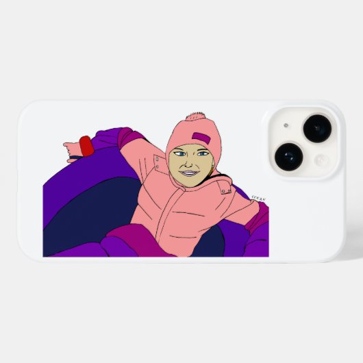 ガールスノウチューブ Case-Mate iPhoneケース (裏面 (横))